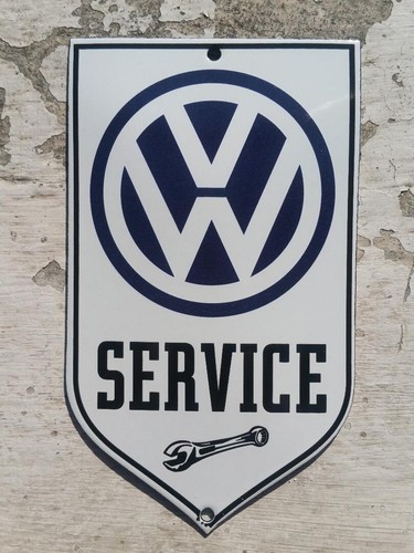 Plaque émaillée volkswagen - plaque,