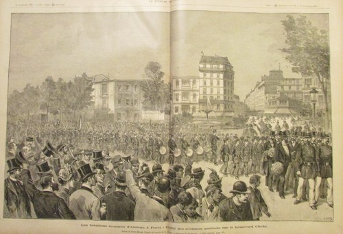 Gravure bataillons scolaires - bataillons,