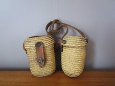 VERRE DE CURE CURISTE STATION THERMALE VICHY & ETUI  OSIER  + AUTRE ETUI """