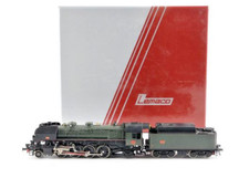 LEMACO   . Locomotive vapeur  141 R 1187-tender 3O RJ 1l87 . SNCF .   HO . 50 EX