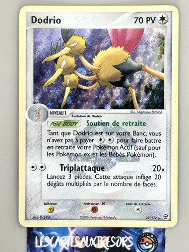 Carte pokémon dodrio - pokémon, 21/112