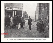 Doc.Ancien  Mamers ( Sarthe) Estaminet Bureau de tabac  Mr Caillaux   1910 -3i