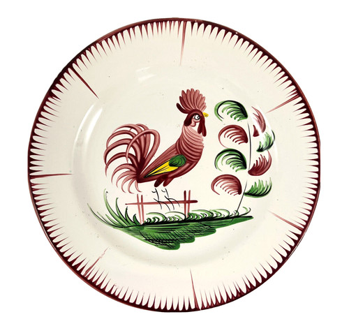 Assiette xixem décor coq - décor,