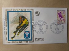 enveloppe premier jour 1968 jeux olympiques d'hiver grenoble