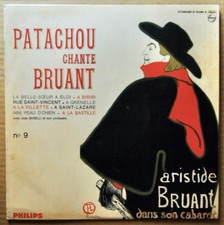 LP 33 TOURS 25 CM - PATACHOU - PATACHOU CHANTE BRUANT N°9 - PHILIPS - 1962 - TBE