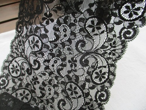 Dentelle calais noire - de,