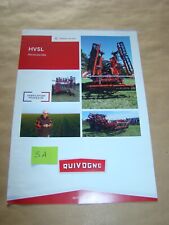 4 pages Brochure Prospectus QUIVOGNE Herse no IH Fiat SFV Someca Renault Ford
