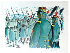 LITHOGRAPHIE signée au crayon BATTISTA . LA GUEUSE. Ed. Grésivaudan, 1983