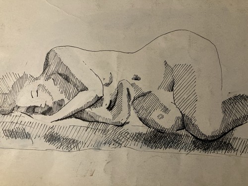 Très beau dessin lavis - beau,
