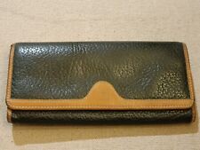 Porte Monnaie Porte Feuille "Pierre Balmain" en Cuir  marron et Noir 19 x 9 cm 