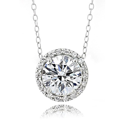 Collier pendentif halo - collier,