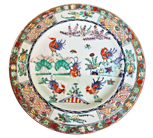 Ancienne assiette chinoise en - ancienne,