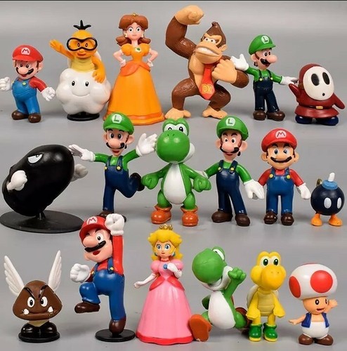 Figurine super mario bros lot - mario,