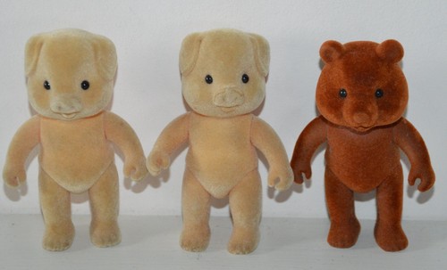 Lot figurine cochon ours