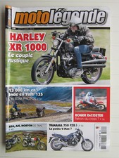 MOTO LEGENDE N°281 /HARLEY XR 1000/INDE en YAM'135/YAMAHA 750 FZX/BSA,AJS,NORTON