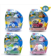 Robocar Poli 4PCS mini voiture ROI TOYS Robot Figurine Toy