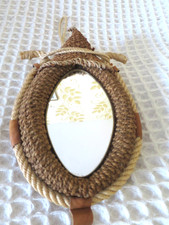 MIROIR TRESSE EN CHANVRE   ET