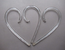 3 tiges en verre filé à fils