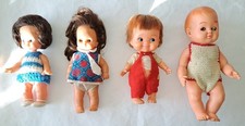 LOT de 4 POUPÉES Vintage des