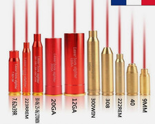 CARTOUCHE DE REGLAGE LASER CHAMBRE FUSIL CALIBRE CAL LAZER CANON ALIGNEMENT TIR