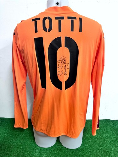 Maillot roma totti match worn - maillot,