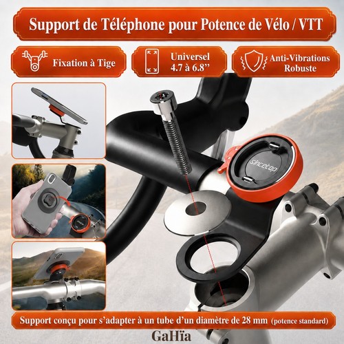 Support téléphone potence - support, de