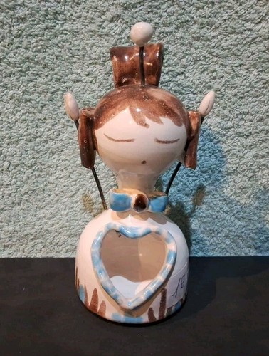 Jolie dame porcelaine coeur - dame,