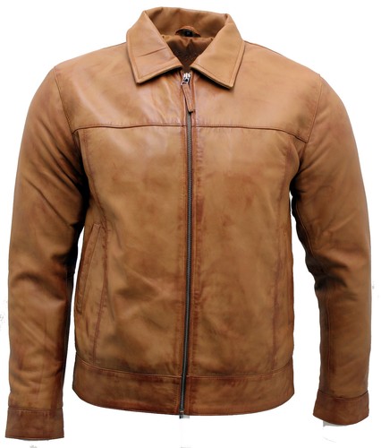 Veste motard cuir nappa - en,