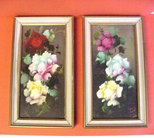 Cadres deux avec peintures - cadres,