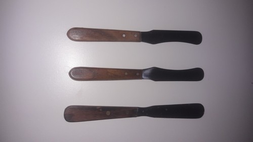 Lot 3 spatules - spatules, inox