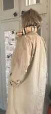 Imperméable Trench BURBERRY authentique T 38-40 - VINTAGE Beige/tartan - NEUF