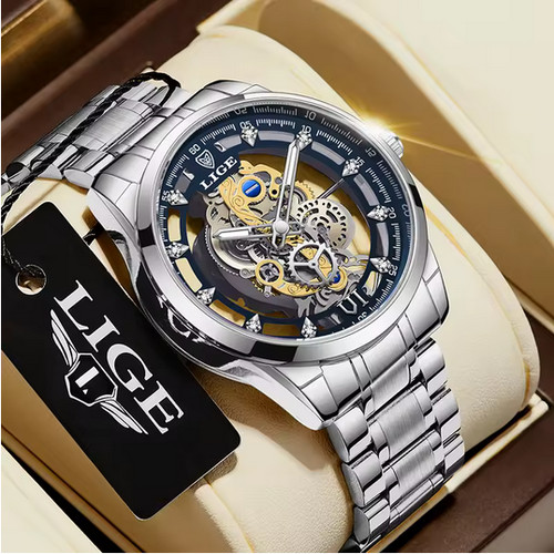Montre cadran squelette - montre,