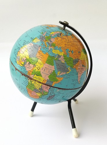 Vintage globe taride métal - globe,