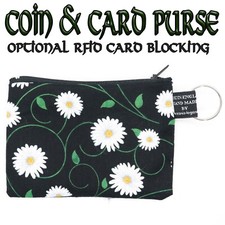 Fleur Pâquerette Pièce & Carte Porte-monnaie EN OPTION