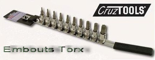 Kit embouts torx cruz - embouts,
