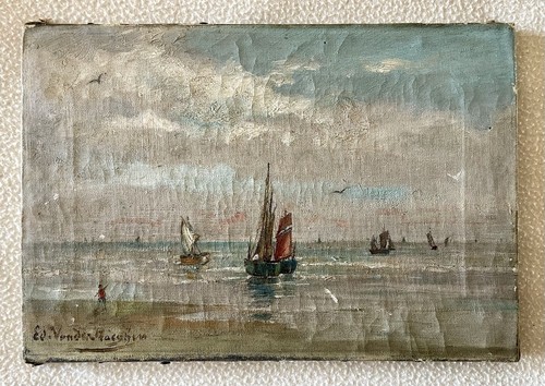 Ancien tableau marine xix - ancien,