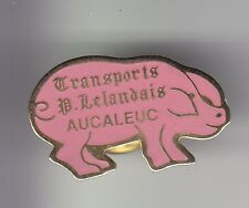 RARE PINS PIN'S .. ANIMAL COCHON PIG ELEVAGE TRANSPORT LELANDAIS AUCALEUC 22 ~C4