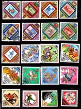 pim914 MONGOLIE 20T: Philatélie, jeux d'enfants,le cosmos et divers 