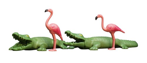 Playmobil crocodile flamant