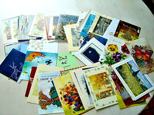 Lot 6 /60 Cartes Postales écrites"Bonne Année-Fêtes-Noël-Voeux * Formats divers