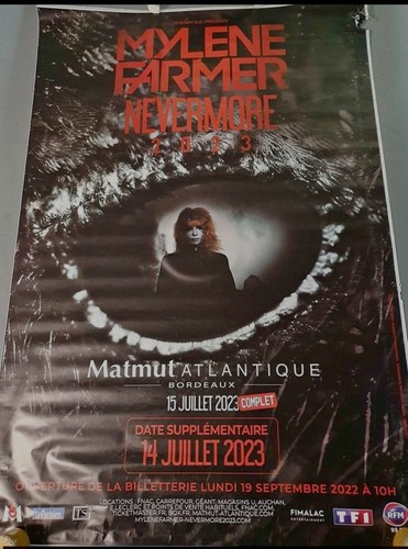 Mylène farmer affiche - farmer, abribus