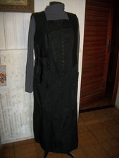 Robe longue sans manche noir