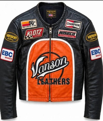 Vanson leather racing jacket - vanson,