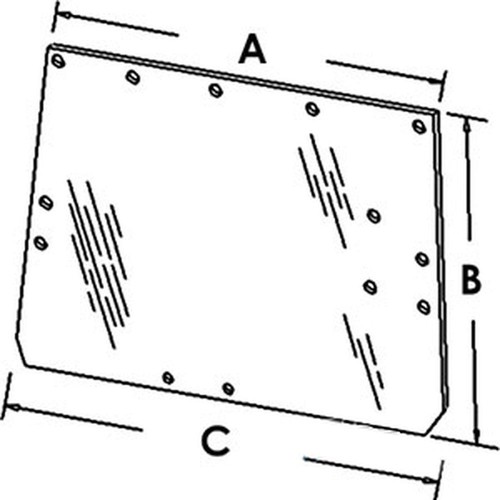 Rear cab glass l36606 - glass,