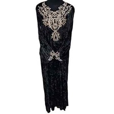 Marocain Femme Noir Velours