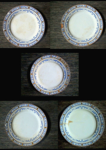 Lot assiettes service - 5,