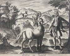 Ocyrhoe est changé en jument 1619 Cheval Matheus d'après Tempesta (1555-1630)