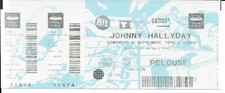 JOHNNY HALLYDAY BILLET DE CONCERT STADE DE FRANCE 1998 BILLET FAN CLUB NEUF NON