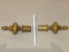 Paire D'imbouts Pour Support ANCIENNE BANNIÈRE RELIGIEUSE PROCESSION/DÉBUT XXé