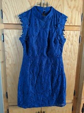 Royal Blue Lace cocktail Dress